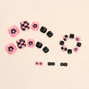 12 Sizes-24 Pcs Press On Nails F102