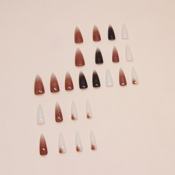 12 Sizes-24 Pcs Press On Nails W1543