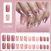 12 Sizes-24 Pcs Press On Nails C1299