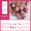 12 Sizes-24 Pcs Press On Nails C1217