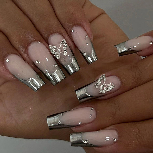 12 Sizes-24 Pcs Press On Nails Z720