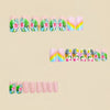 12 Sizes-24 Pcs Press On Nails Y913