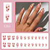 12 Sizes-24 Pcs Press On Nails C353