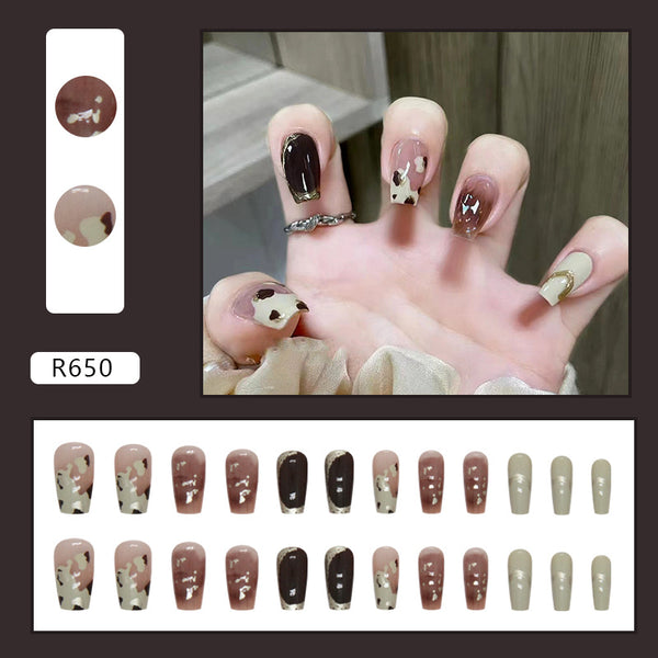 12 Sizes-24 Pcs Press On Nails R650