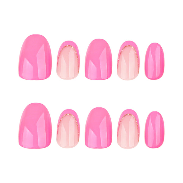 12 Sizes-24 Pcs Press On Nails JP3744