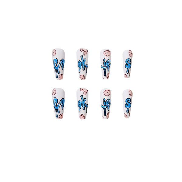 12 Sizes-24 Pcs Press On Nails JP1169
