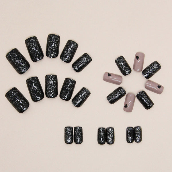 12 Sizes-24 Pcs Press On Nails W1111