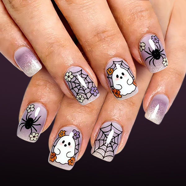 12 Sizes-24 Pcs Press On Nails C2014