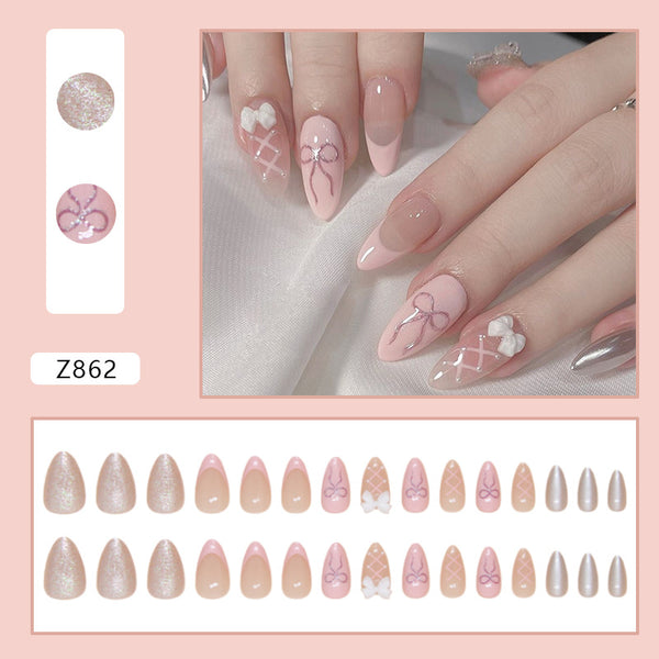 12 Sizes-24 Pcs Press On Nails Z862