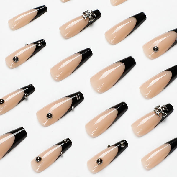 12 Sizes-24 Pcs Press On Nails JP1597