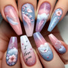 12 Sizes-24 Pcs Press On Nails Y1912
