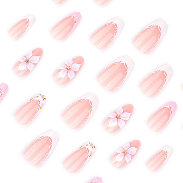 12 Sizes-24 Pcs Press On Nails JP4359