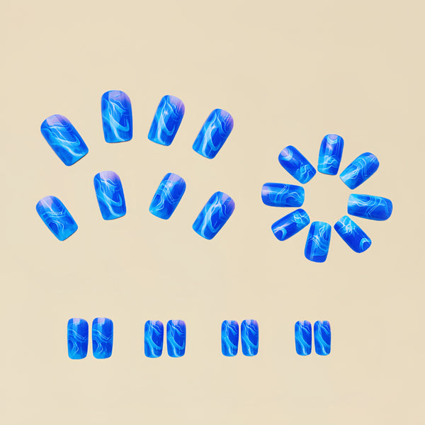 12 Sizes-24 Pcs Press On Nails Y139
