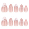 12 Sizes-24 Pcs Press On Nails JP4308