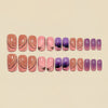 12 Sizes-24 Pcs Press On Nails Y1554