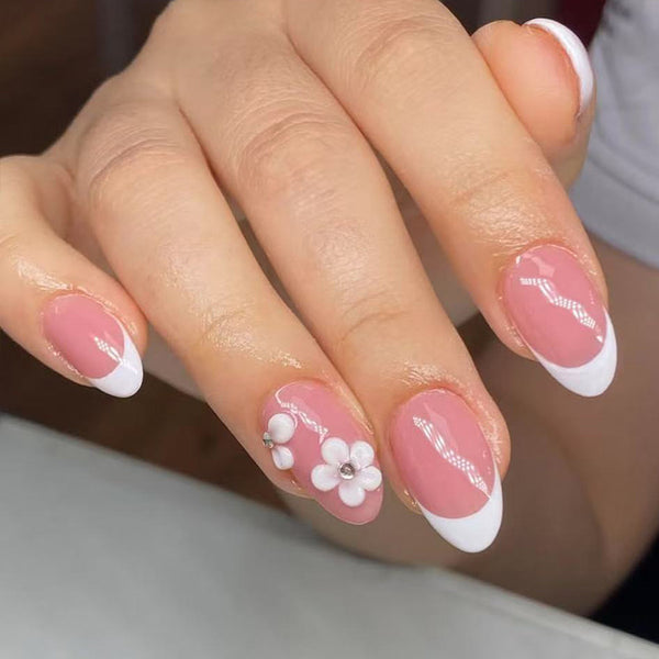 12 Sizes-24 Pcs Press On Nails C1056