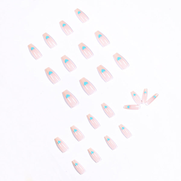 Glossy Medium Pink Press on Nails