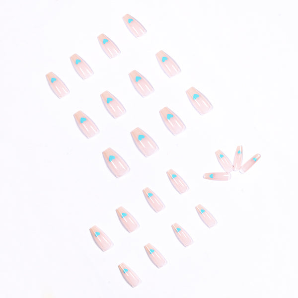 12 Sizes-24 Pcs Press On Nails JP1078