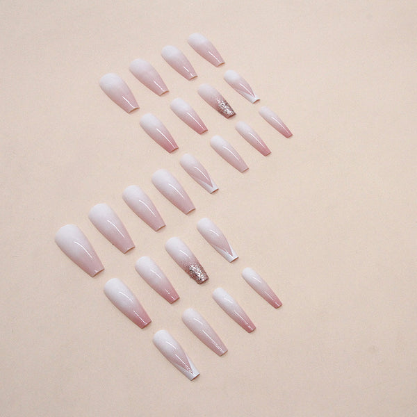 12 Sizes-24 Pcs Press On Nails W1175