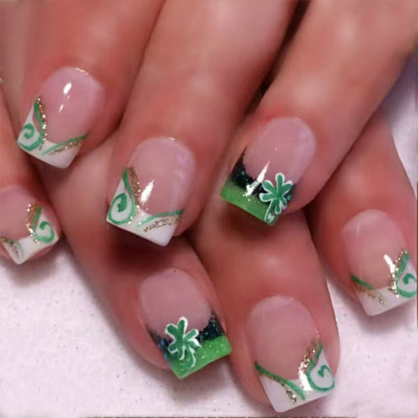 12 Sizes-24 Pcs Press On Nails C788