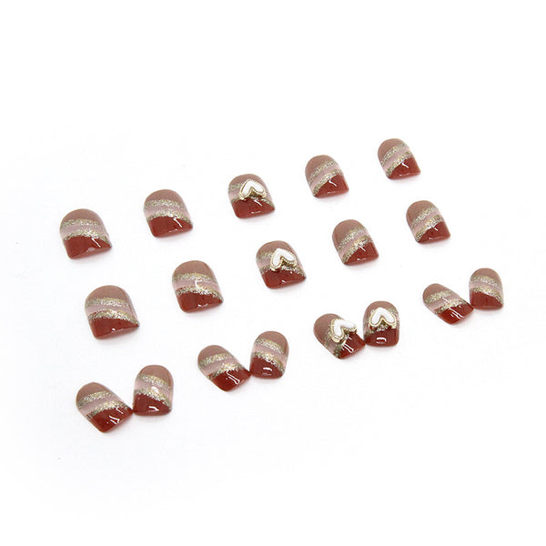 12 Sizes-24 Pcs Press On Nails Z447