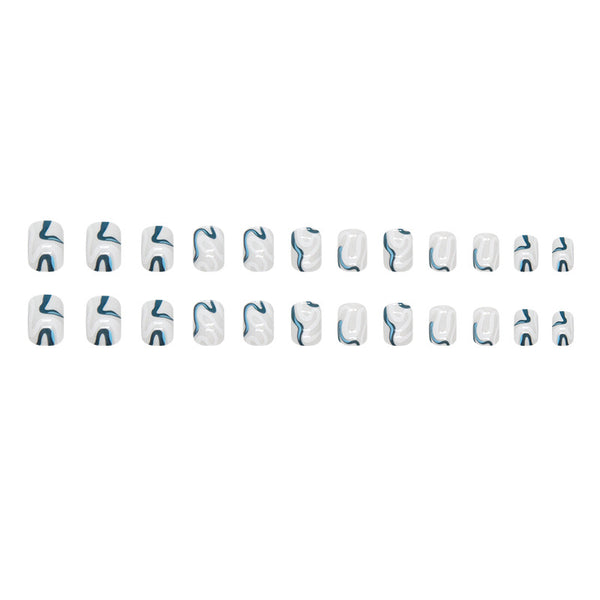 12 Sizes-24 Pcs Press On Nails W1322