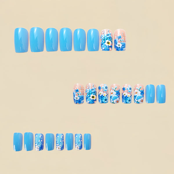 12 Sizes-24 Pcs Press On Nails Y657