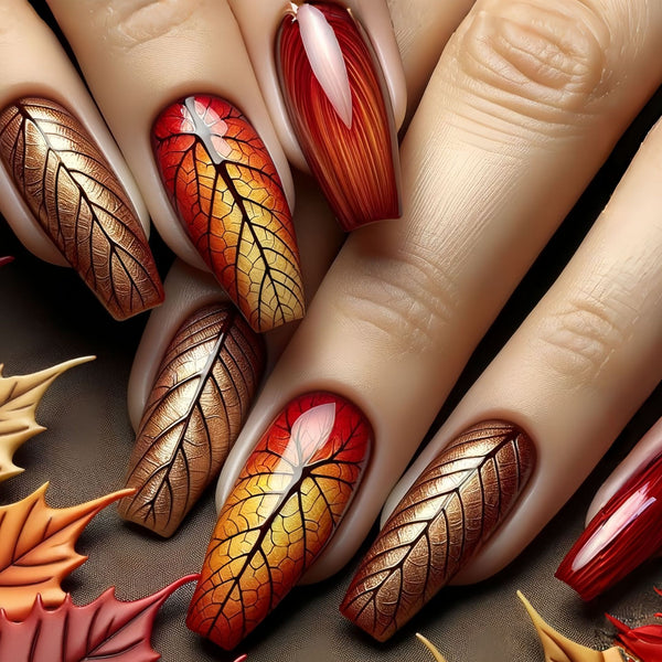 12 Sizes-24 Pcs Press On Nails Y1716