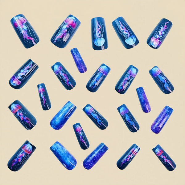 12 Sizes-24 Pcs Press On Nails Y791