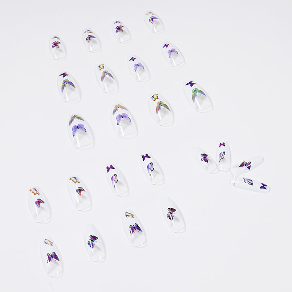 12 Sizes-24 Pcs Press On Nails JP1013