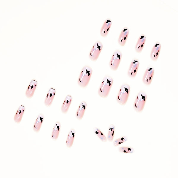 12 Sizes-24 Pcs Press On Nails JP1128