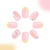 12 Sizes-24 Pcs Press On Nails C465