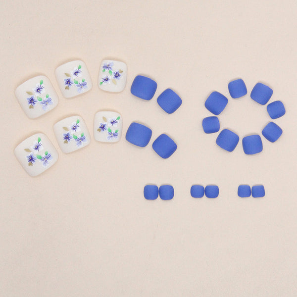 12 Sizes-24 Pcs Press On Nails F118