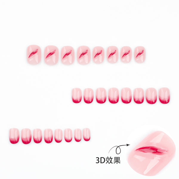 12 Sizes-24 Pcs Press On Nails JP3421