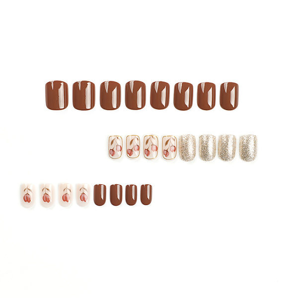 12 Sizes-24 Pcs Press On Nails JP2125