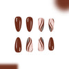 12 Sizes-24 Pcs Press On Nails C1095