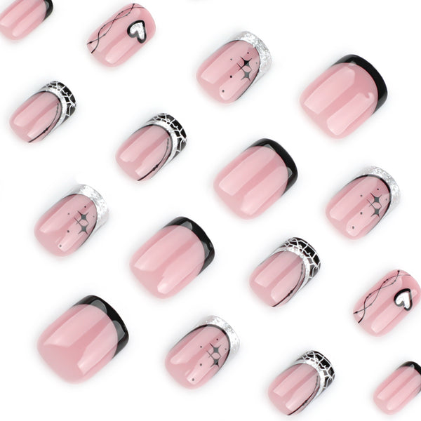 12 Sizes-24 Pcs Press On Nails JP3692