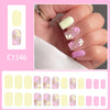 12 Sizes-24 Pcs Press On Nails C1546