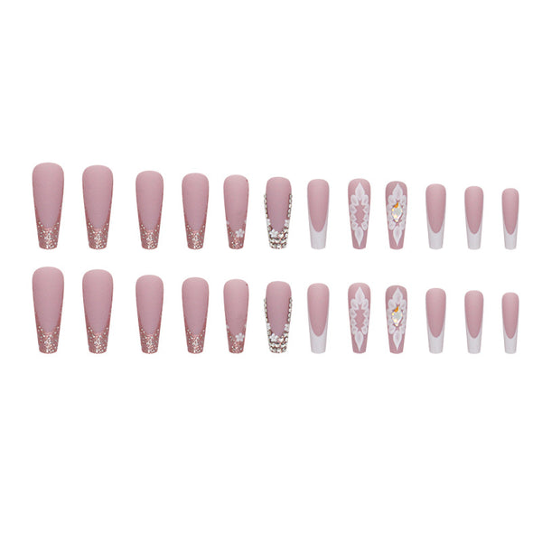 12 Sizes-24 Pcs Press On Nails Z828