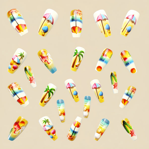 12 Sizes-24 Pcs Press On Nails Y519