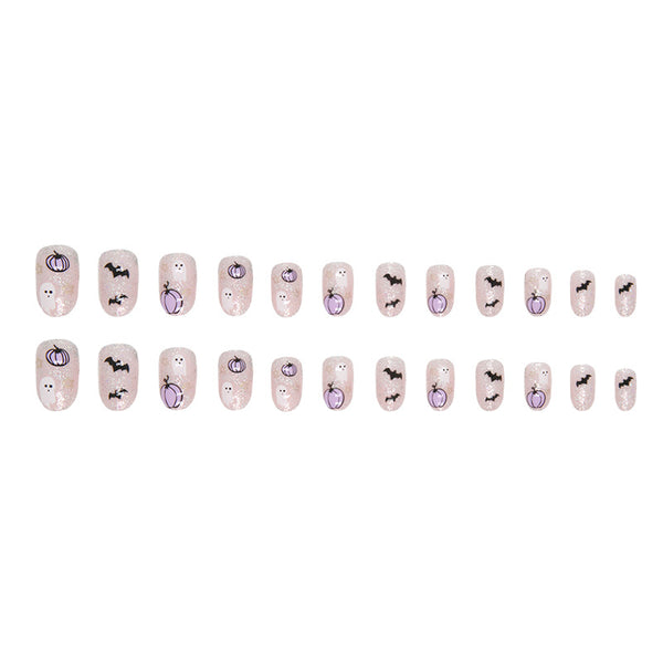 12 Sizes-24 Pcs Press On Nails W1414