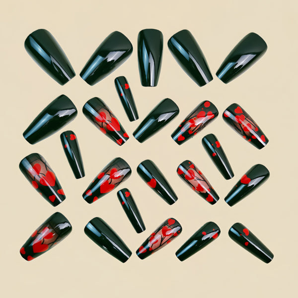 12 Sizes-24 Pcs Press On Nails Y1668