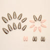 12 Sizes-24 Pcs Press On Nails W393