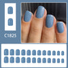 12 Sizes-24 Pcs Press On Nails C1825