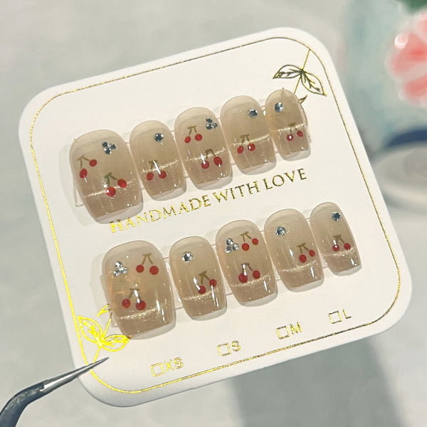 12 Sizes-24 Pcs Press On Nails SP143