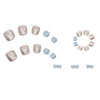 12 Sizes-24 Pcs Press On Nails F037