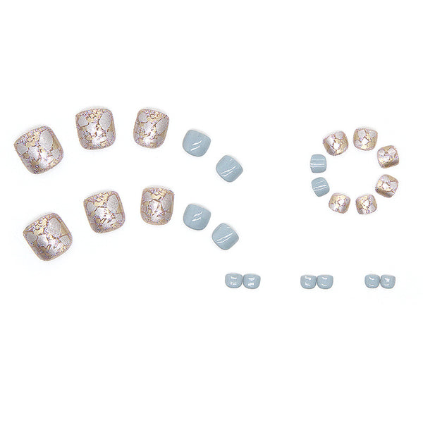 12 Sizes-24 Pcs Press On Nails F037