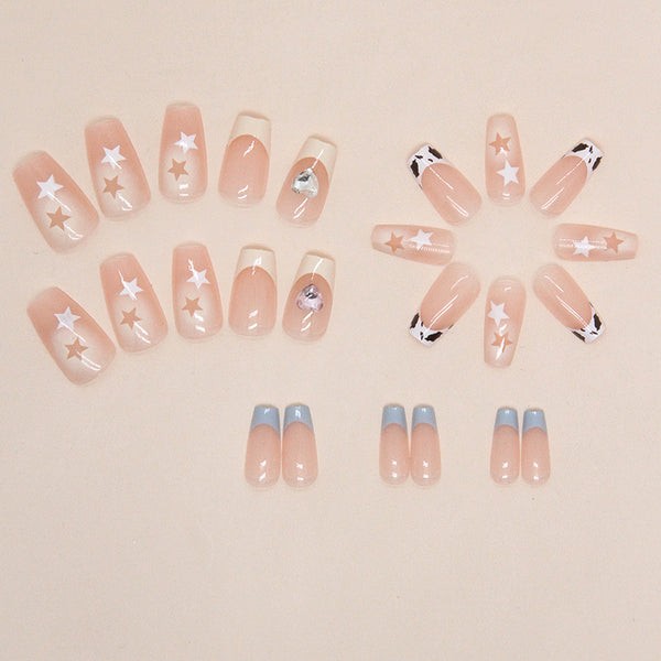 12 Sizes-24 Pcs Press On Nails Z811