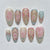 12 Sizes-24 Pcs Press On Nails JP3918