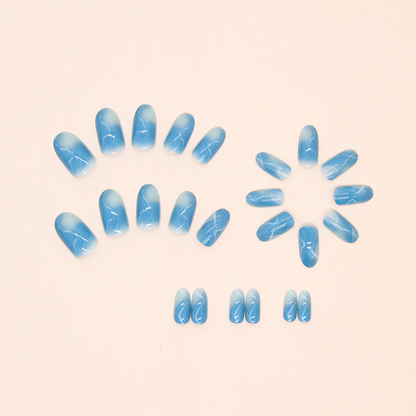 12 Sizes-24 Pcs Press On Nails W1549